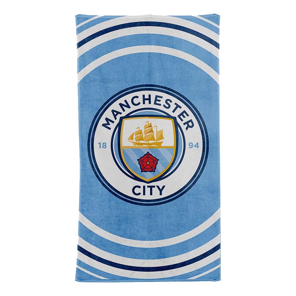 Official Product Manchester City Pulse Badehåndkle Lyseblå/Hvit