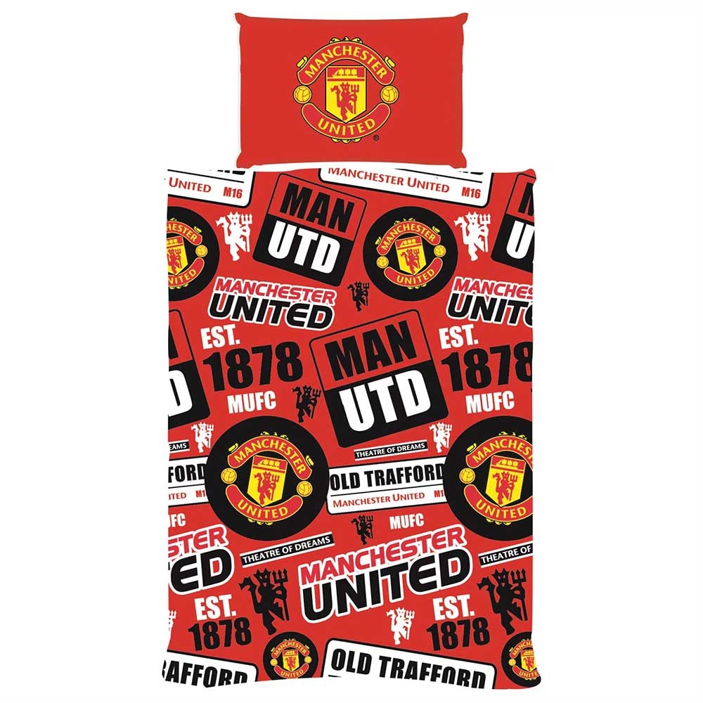 Official Product Manchester United Single Duvet Sengesett