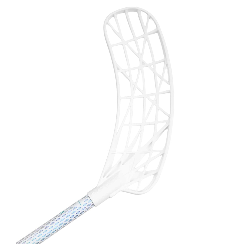 Unihoc EVOLITE Carbskin 26 Innebandykølle Slim Titan 100cm Left Turkis/Hvit