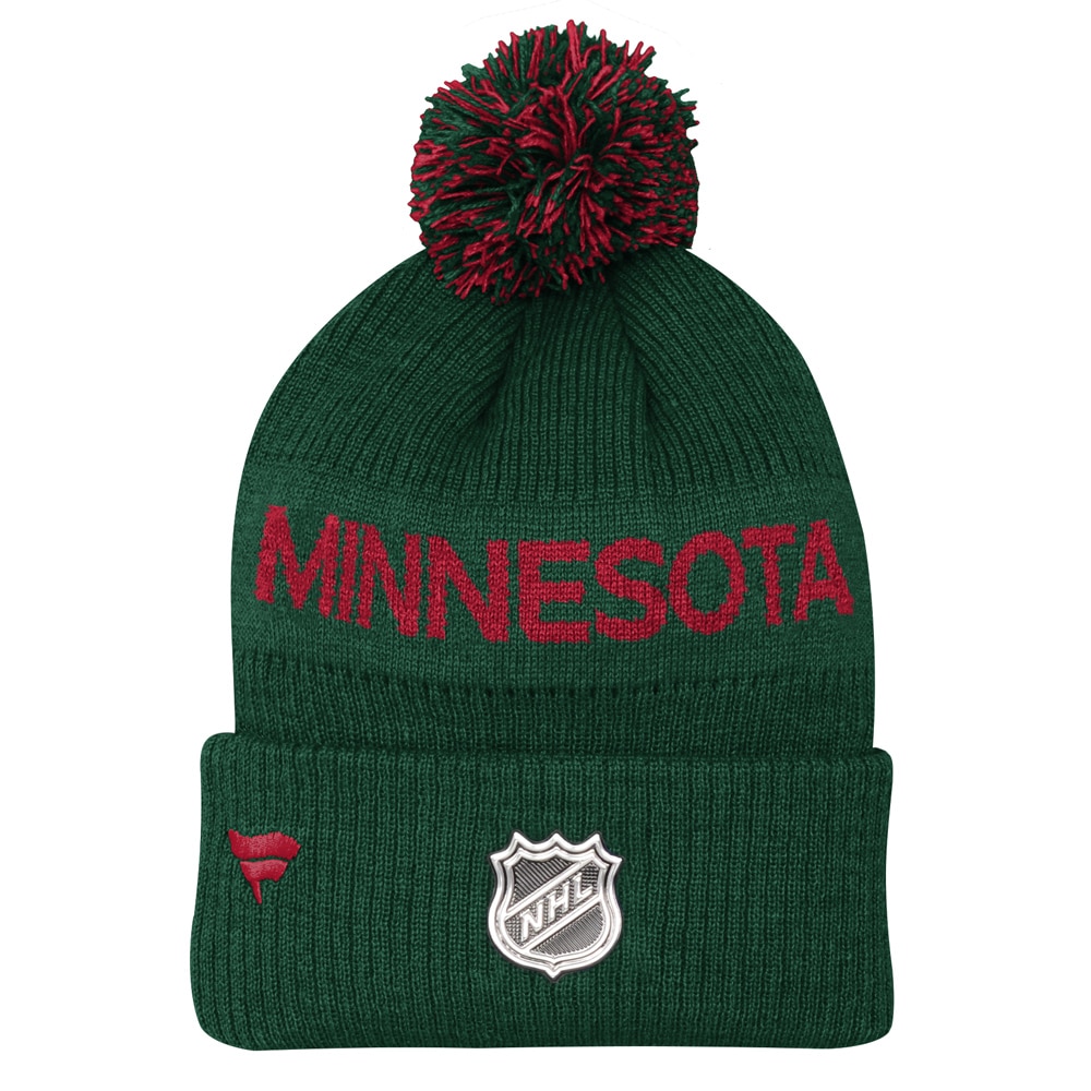 Fanatics NHL Cuffed Knit Pom Lue Barn Minnesota Wild