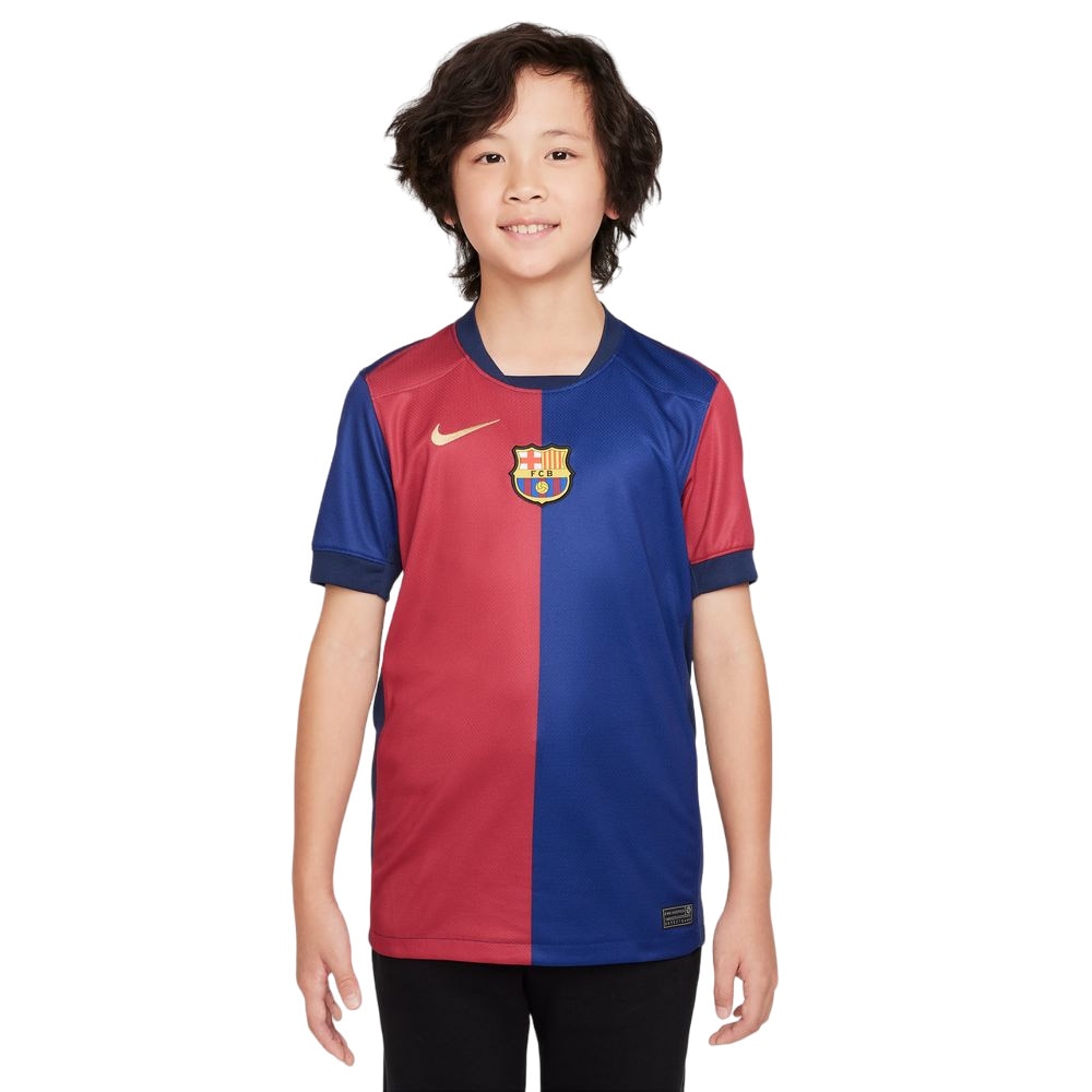 Nike FC Barcelona Fotballdrakt 24/25 Barn Hjemme (Sponsorløs)