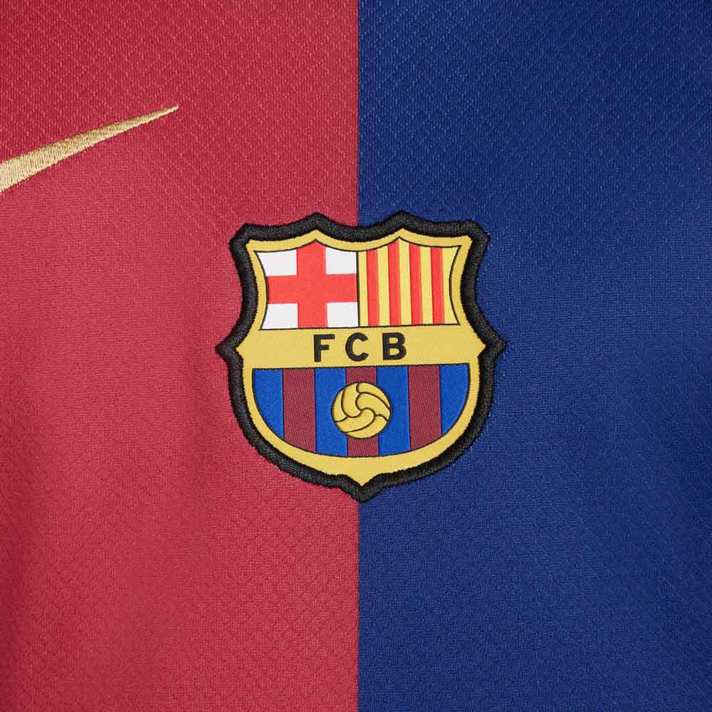 Nike FC Barcelona Fotballdrakt 24/25 Barn Hjemme (Sponsorløs)