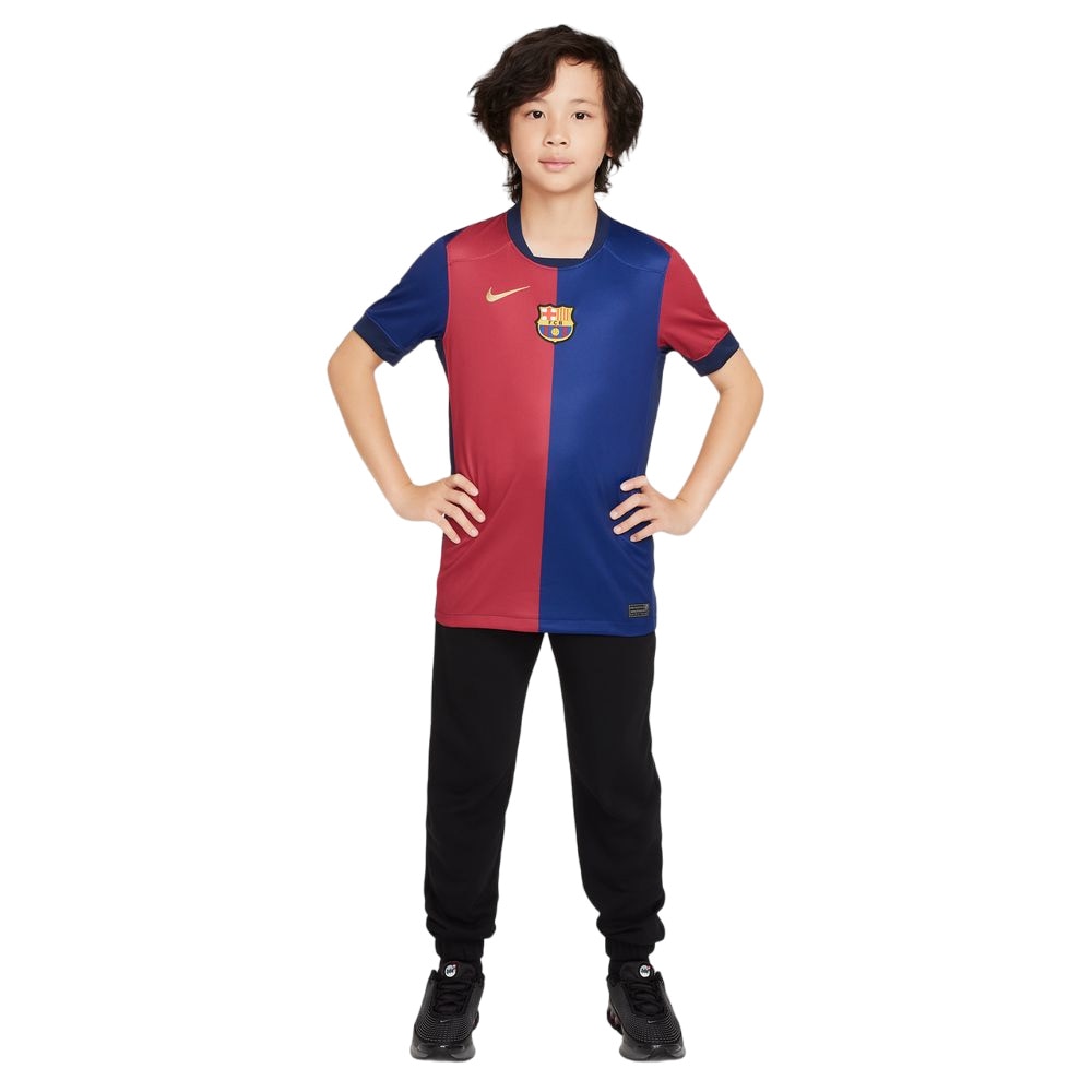 Nike FC Barcelona Fotballdrakt 24/25 Barn Hjemme (Sponsorløs)