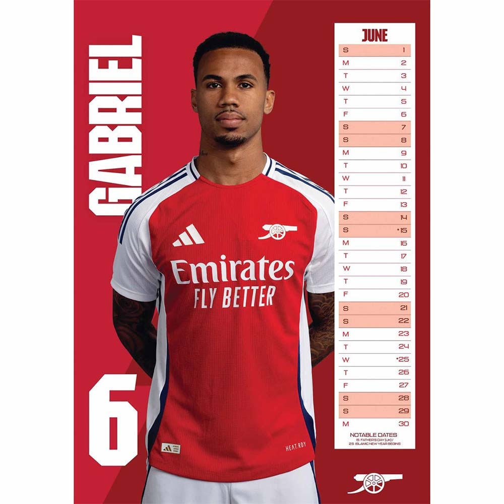 Official Product Arsenal Kalender 2025