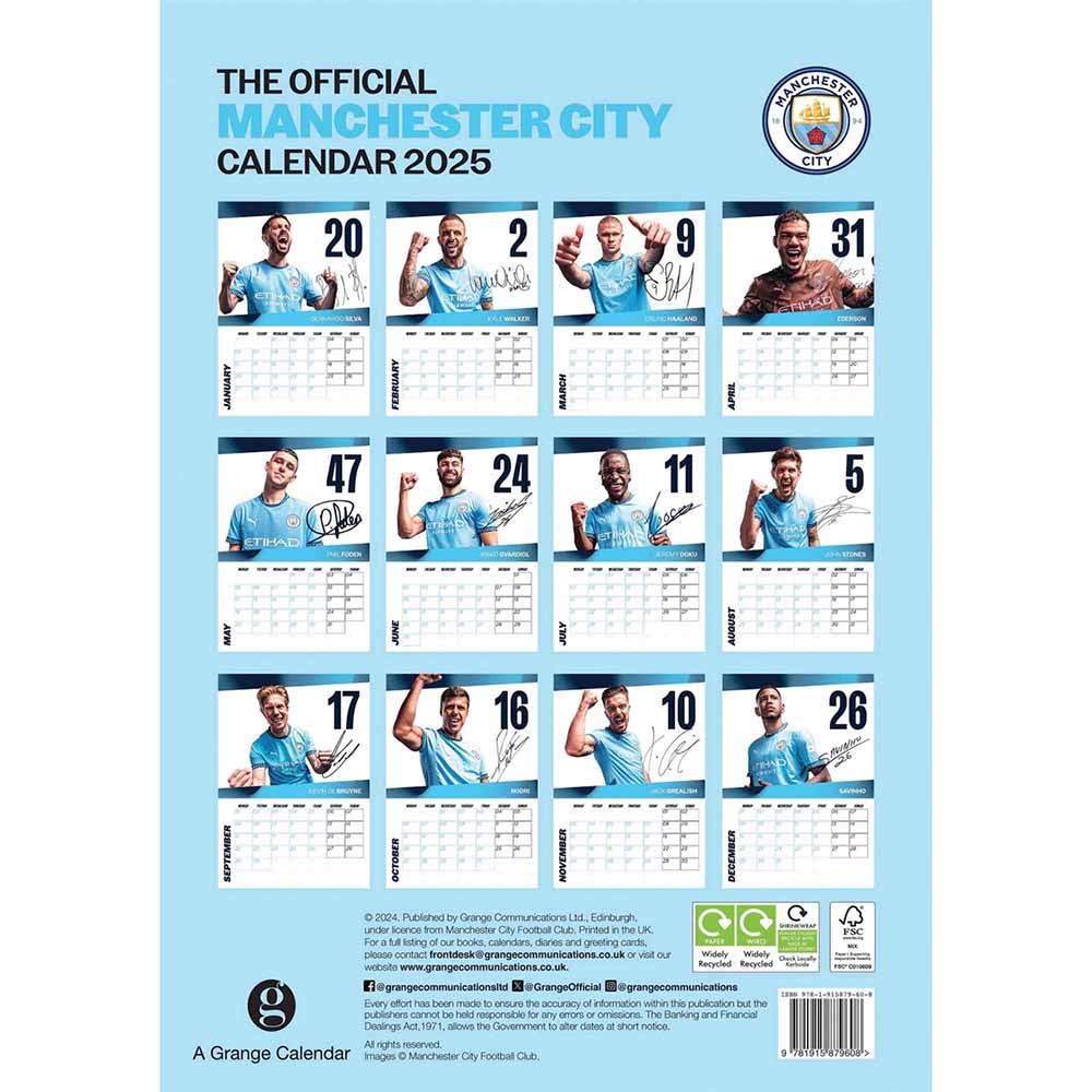 Official Product Manchester City Kalender 2025