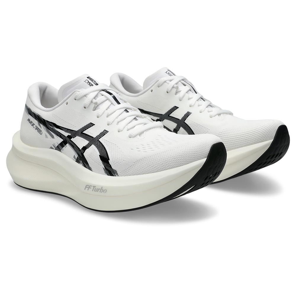 Asics Magic Speed 4 Joggesko Dame Hvit/Sort