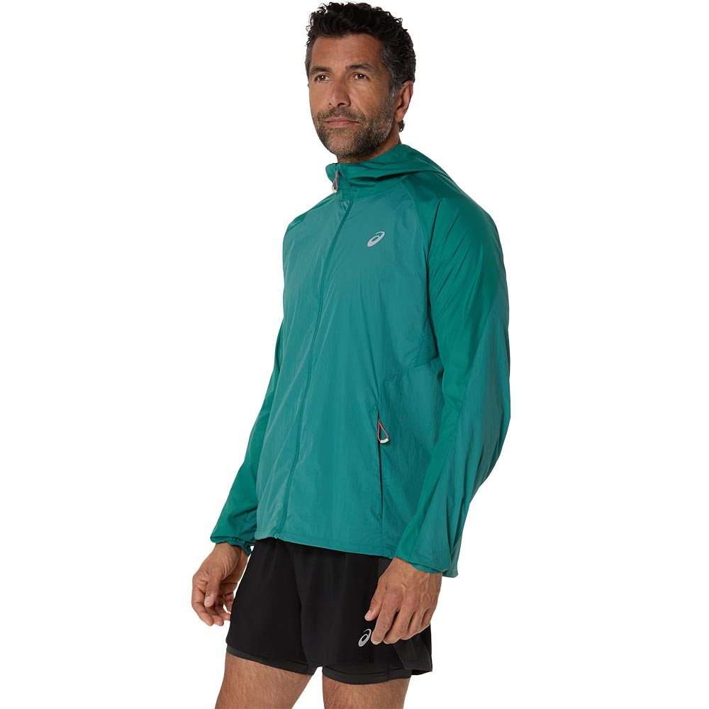 Asics Road Packable Løpejakke Herre Blå