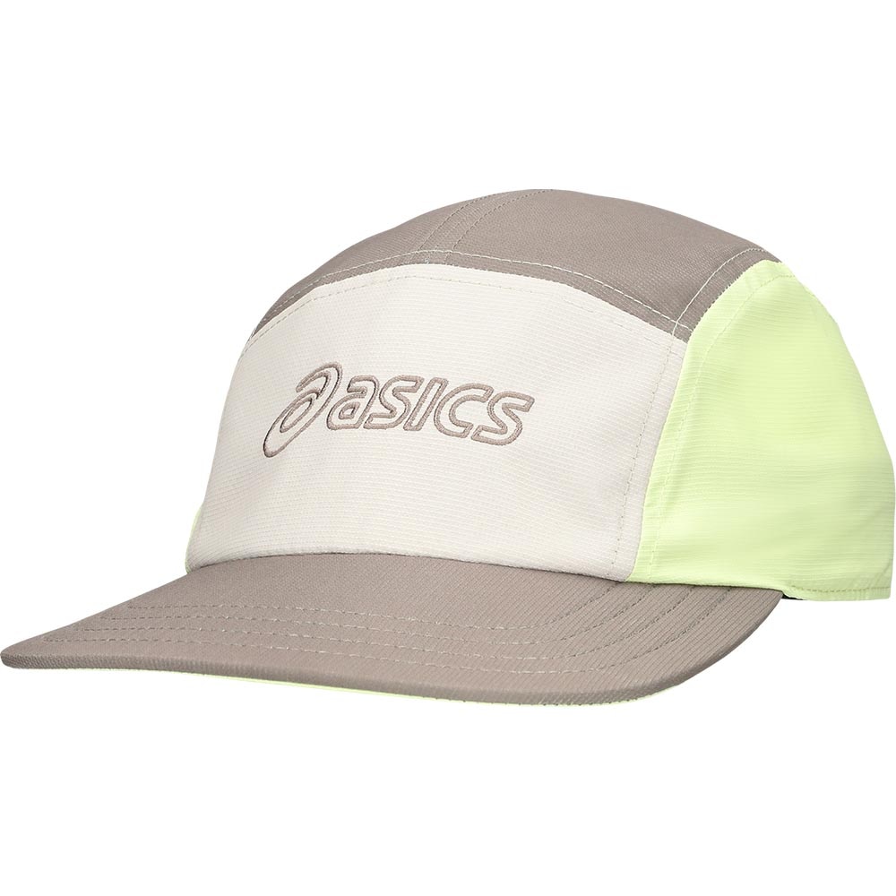 Asics 5 Panel Cap Brun/Beige/Gul