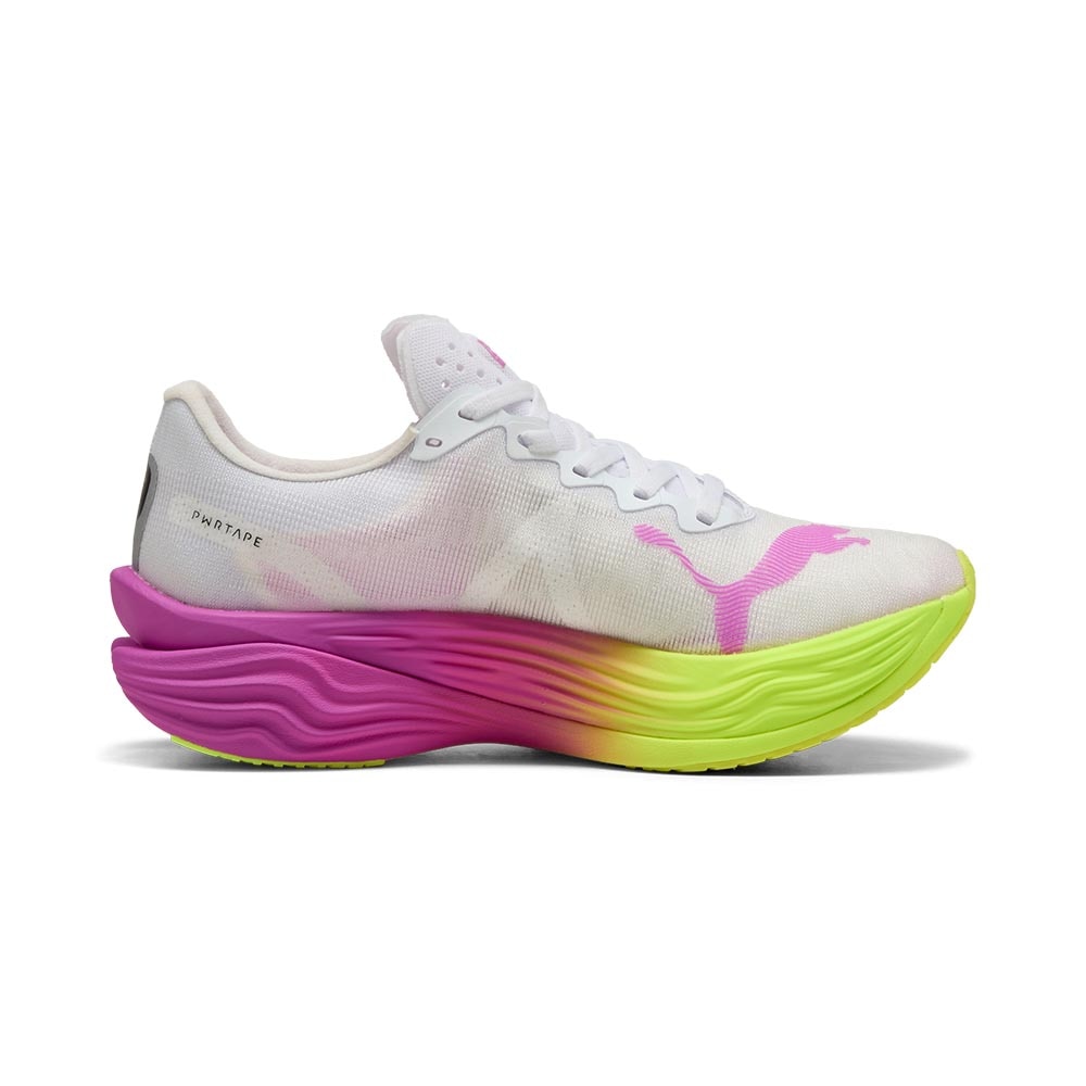 Puma Deviate Nitro Elite 3 Joggesko Dame Hvit/Lilla/Volt