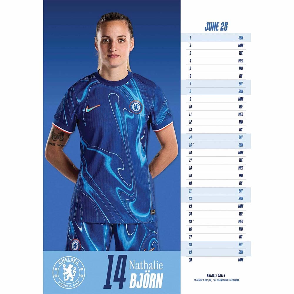 Official Product Chelsea Damer Kalender 2025