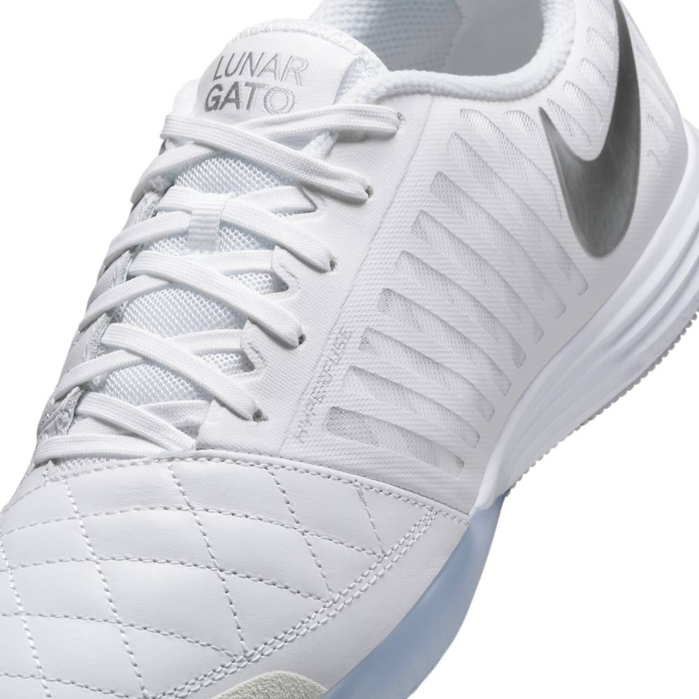 Nike Lunargato II IC Futsal Innendørs Fotballsko Hvit/Sølv