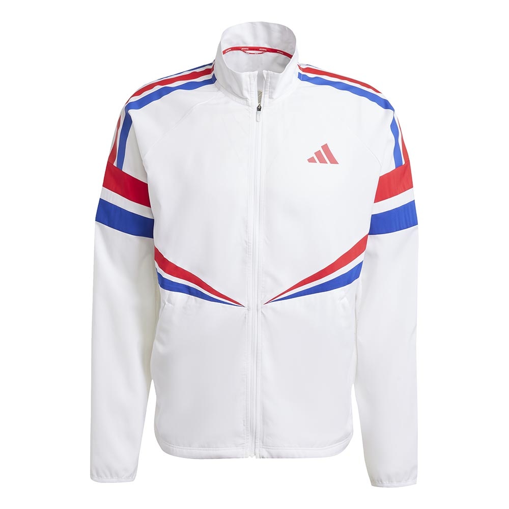 Adidas Adizero Retro Løpejakke Herre Hvit/Rød/Blå