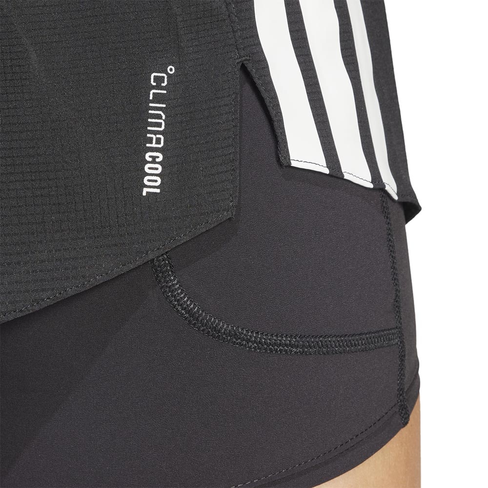 Adidas Adizero Running 2in1 Gel-Pocket Løpeshorts Dame Sort