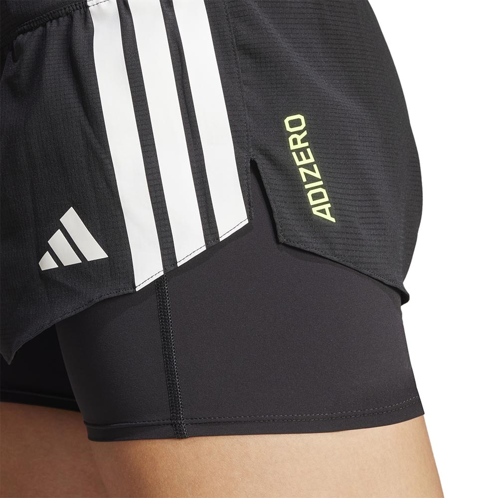 Adidas Adizero Running 2in1 Gel-Pocket Løpeshorts Dame Sort