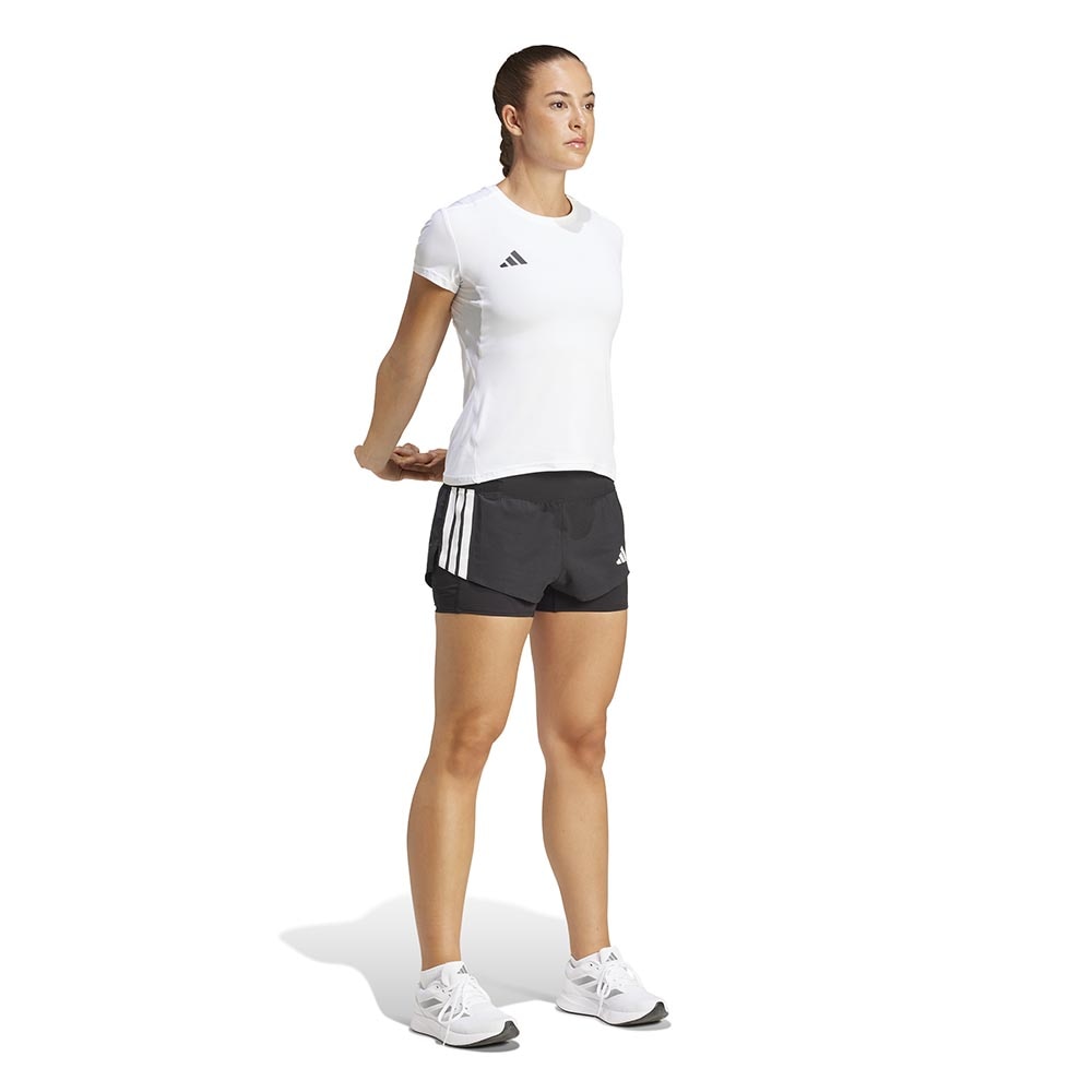 Adidas Adizero Running 2in1 Gel-Pocket Løpeshorts Dame Sort