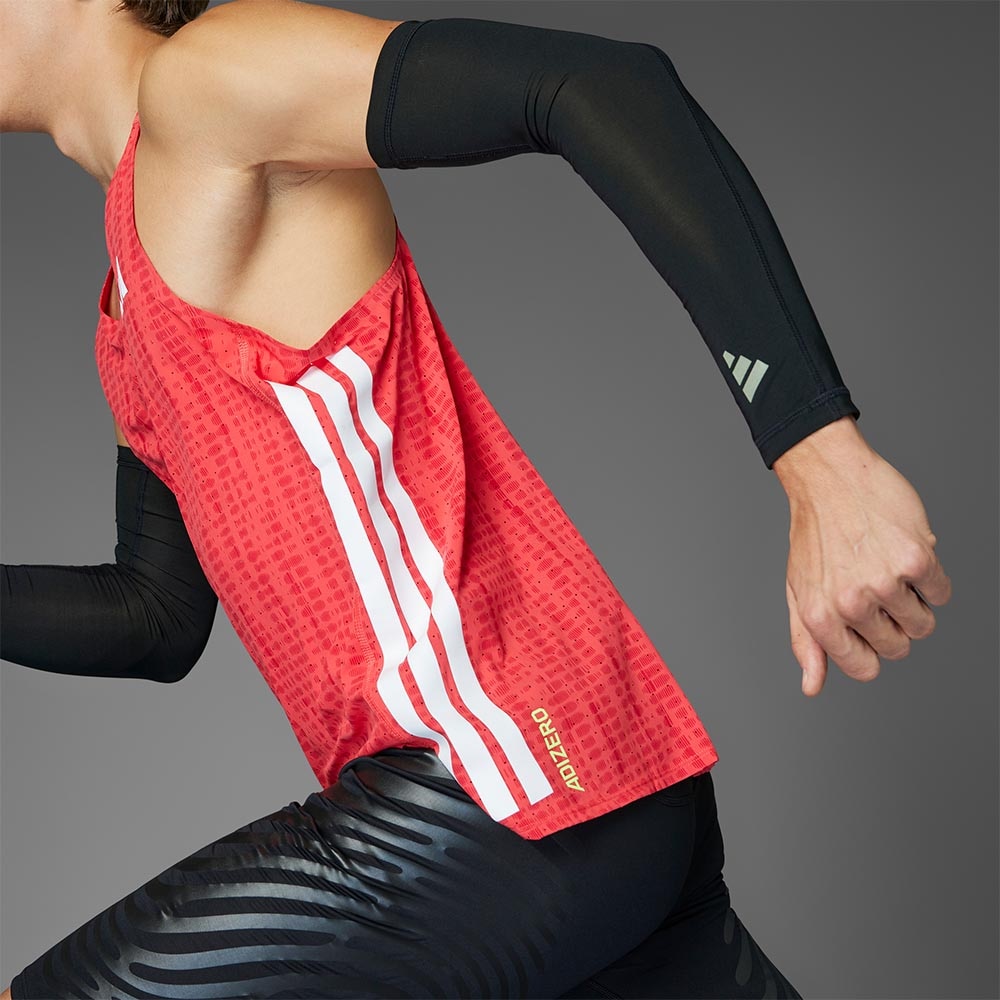 Adidas Adizero Running Singlet Herre Rød/Hvit