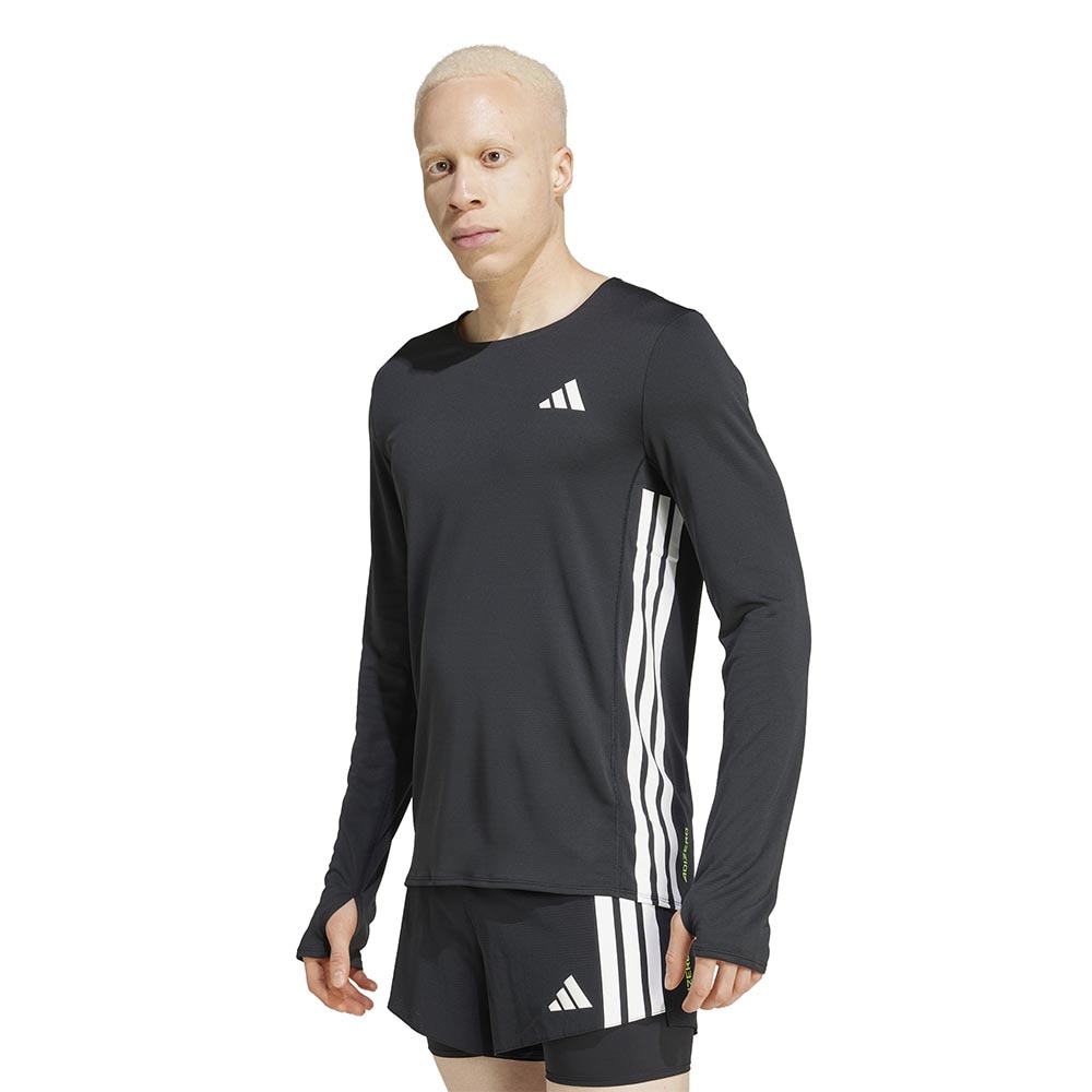 Adidas Adizero Running Langermet Trøye Herre Sort/Hvit