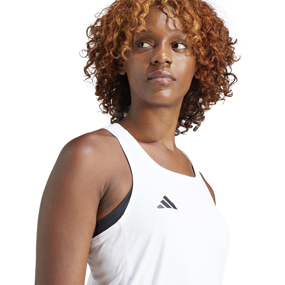 Adidas Adizero Essentials Tank Dame Hvit