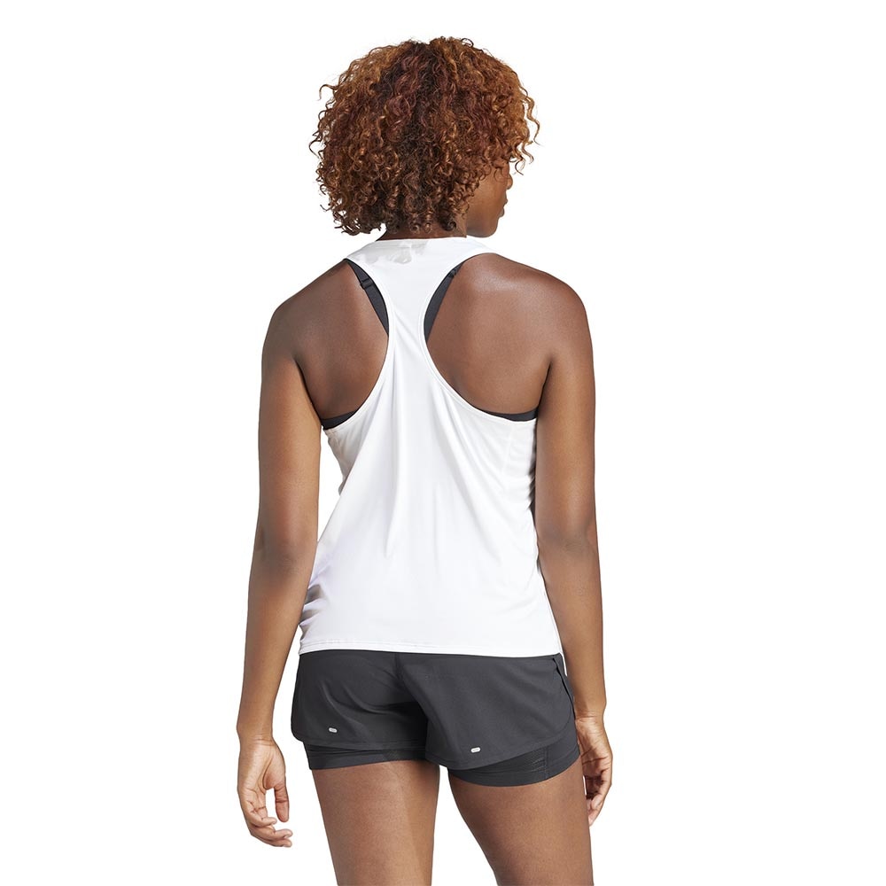 Adidas Adizero Essentials Tank Dame Hvit