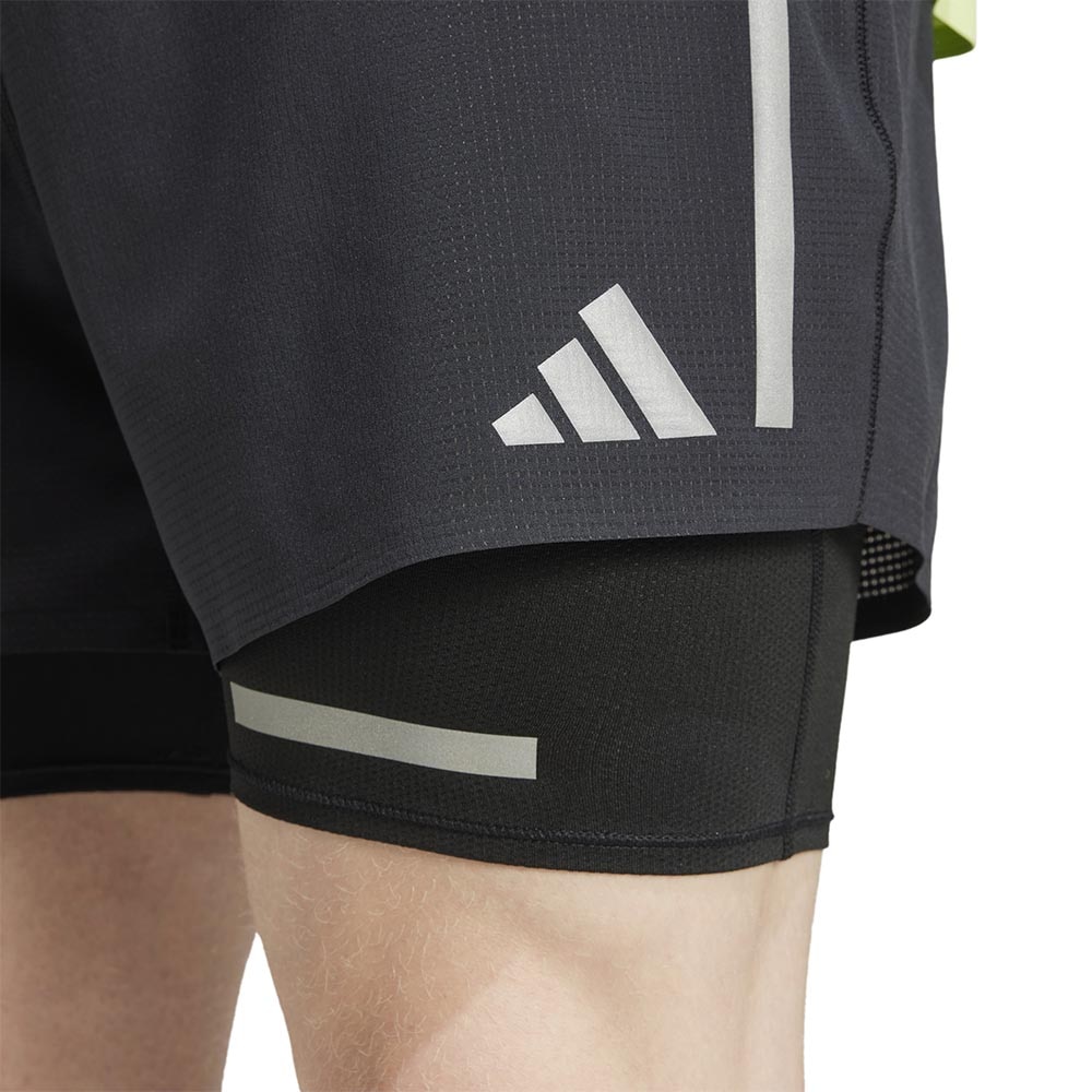 Adidas Ultimate Running Reflective 2in1 Løpeshorts Herre Sort