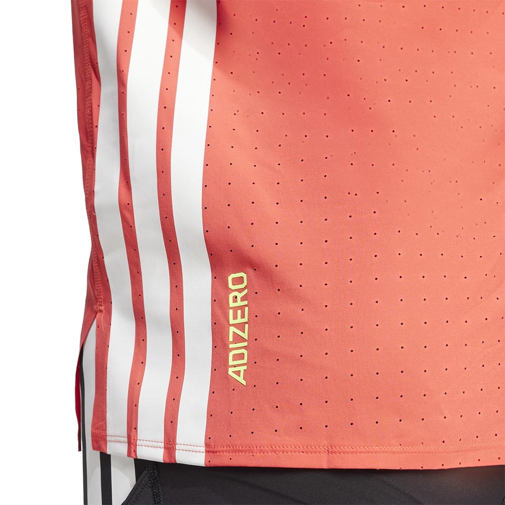 Adidas Adizero Running Kortermet Trøye Herre Rød/Hvit