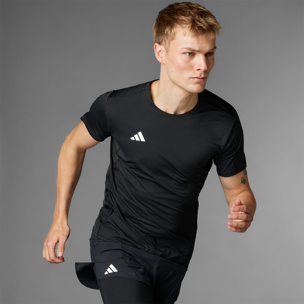 Adidas Adizero Essentials Kortermet Trøye Herre Sort