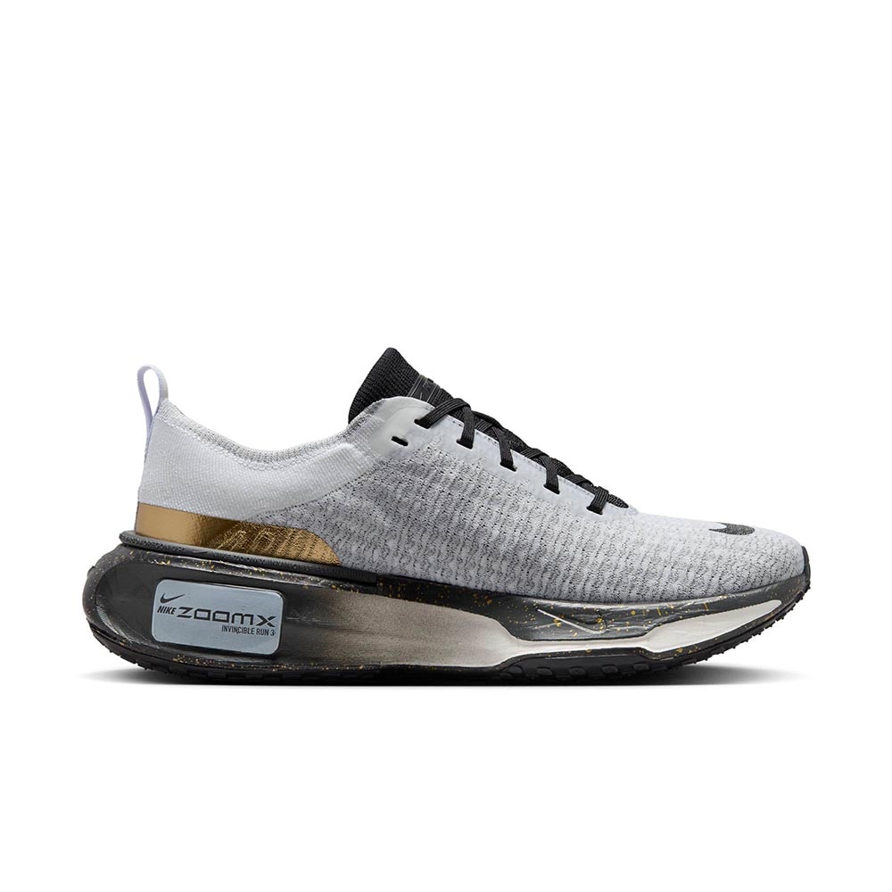 Nike ZoomX Invincible Run Flyknit 3 Joggesko Herre Grå/Sort/Gull