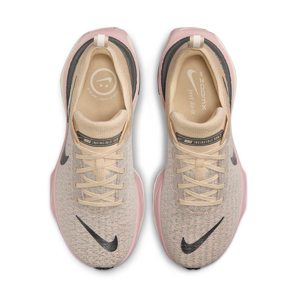 Nike ZoomX Invincible Run 3 Premium Joggesko Dame Rosa/Beige