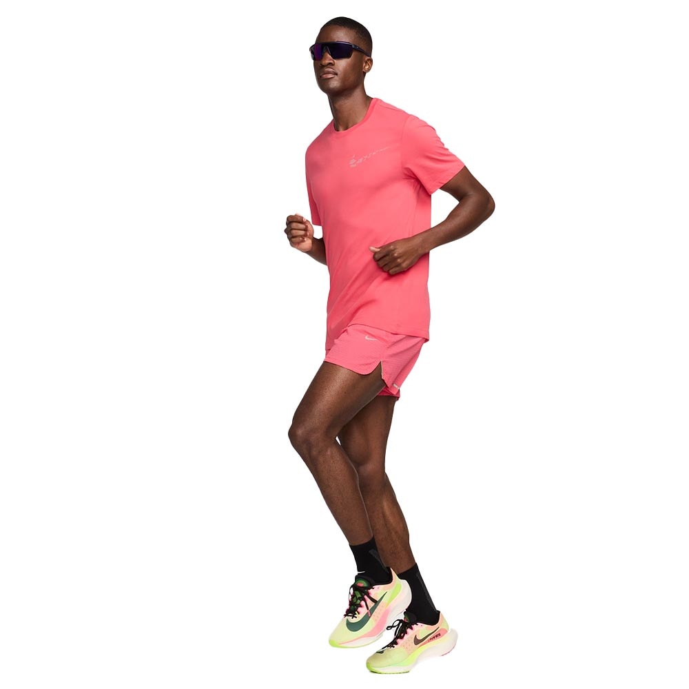 Nike Dri-Fit Running Division Kortermet Trøye Herre Rosa