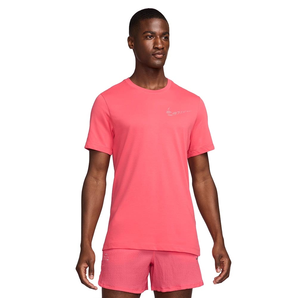 Nike Dri-Fit Running Division Kortermet Trøye Herre Rosa