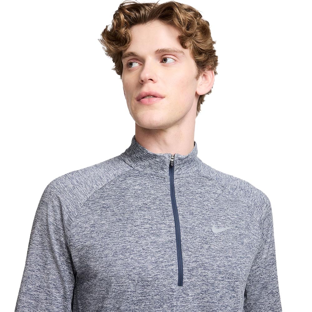 Nike Dri-Fit Stride Half-Zip Langermet Trøye Herre Blå/Grå