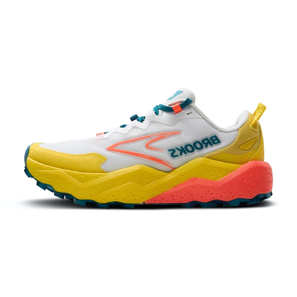 Brooks Caldera 8 Joggesko Dame Hvit/Gul/Blå