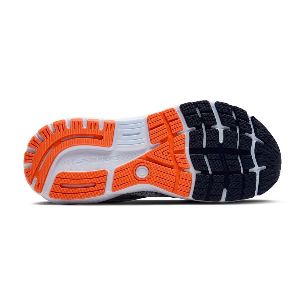 Brooks Ghost 16 Joggesko Herre Hvit/Blå/Oransje