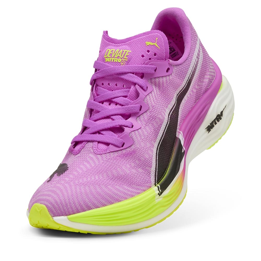 Puma Deviate Nitro Elite 3 Joggesko Dame Lilla/Grønn