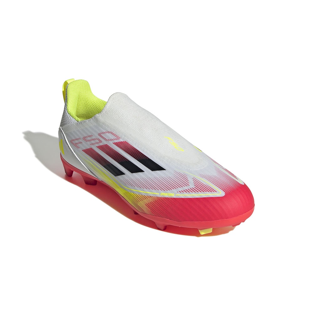 Adidas F50 League Laceless FG/MG Fotballsko Barn Pure Victory