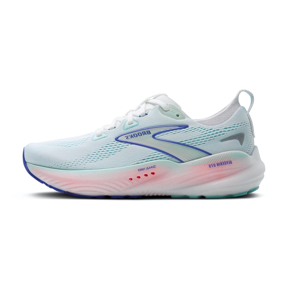 Brooks Glycerin GTS 22 Joggesko Dame Lys Blå/Rosa