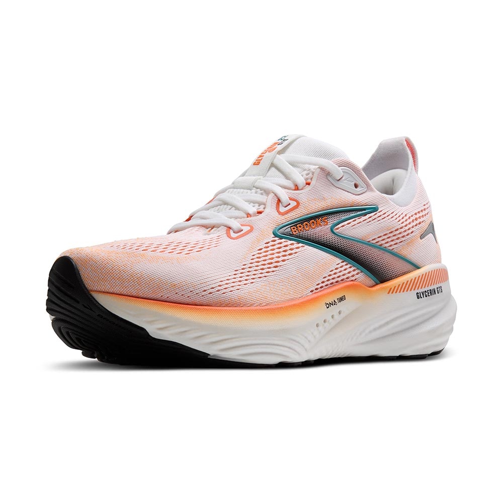 Brooks Glycerin GTS 22 Joggesko Herre Oransje/Hvit