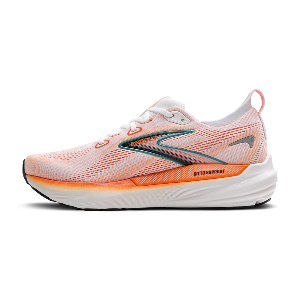 Brooks Glycerin GTS 22 Joggesko Herre Oransje/Hvit