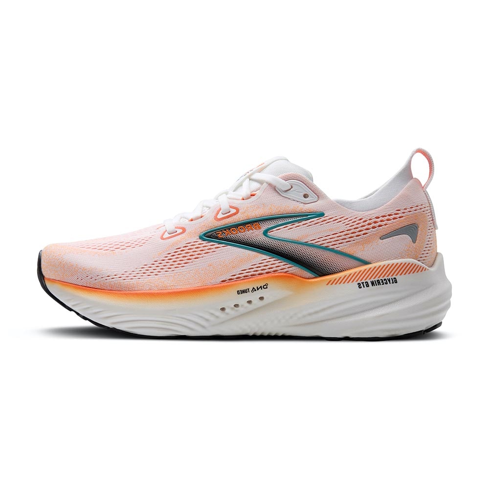 Brooks Glycerin GTS 22 Joggesko Herre Oransje/Hvit