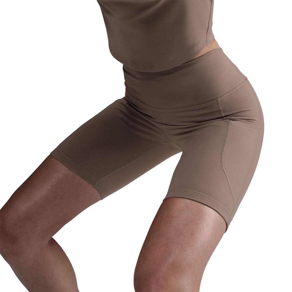 Nike Dri-Fit One High-Rise 8'' Pocket Tights Dame Brun