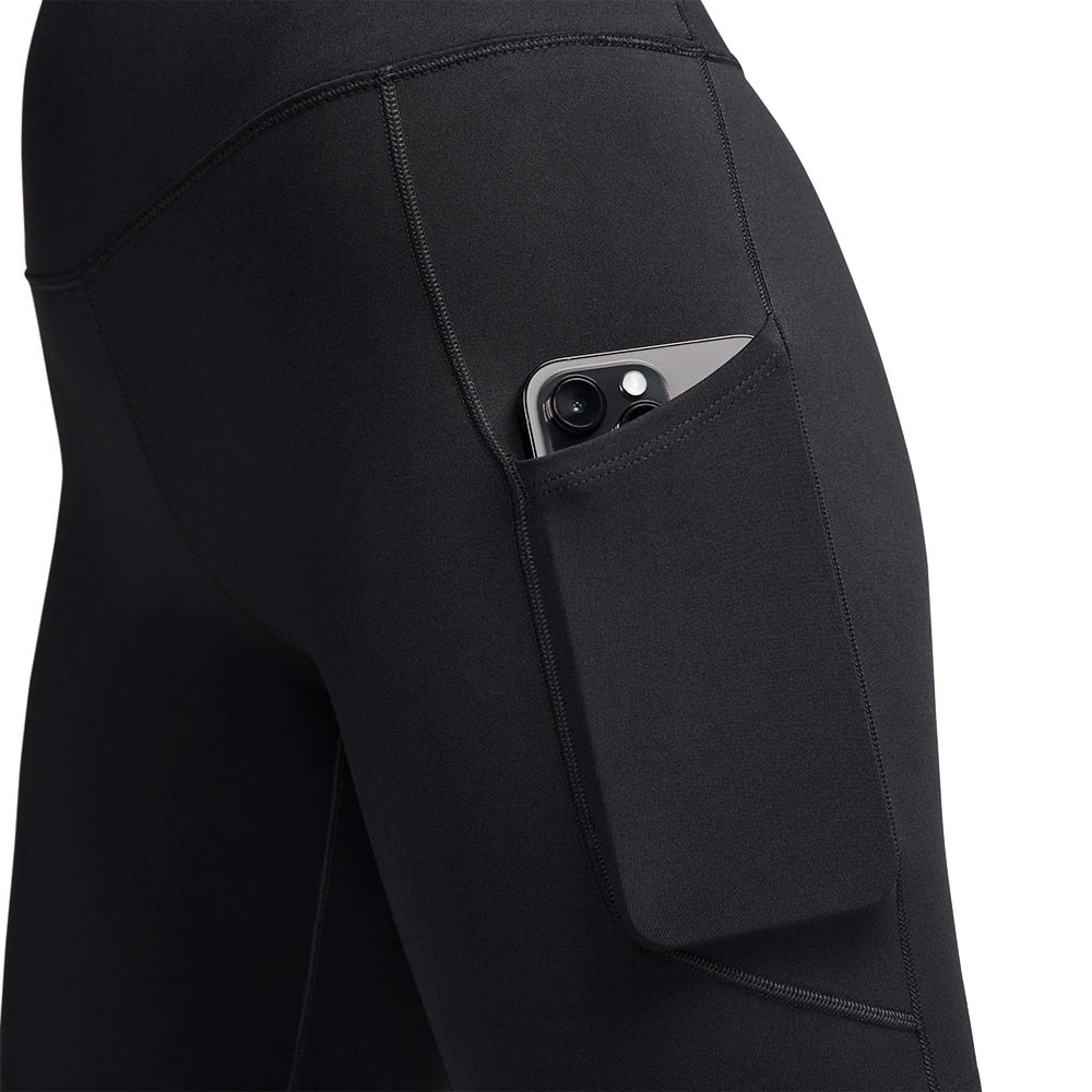 Nike Dri-Fit One High-Rise 8'' Pocket Tights Dame Sort