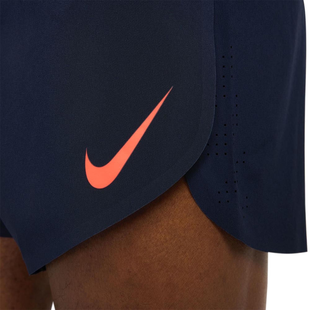 Nike AeroSwift Dri-Fit ADV 4" Løpeshorts Herre Marine/Rød