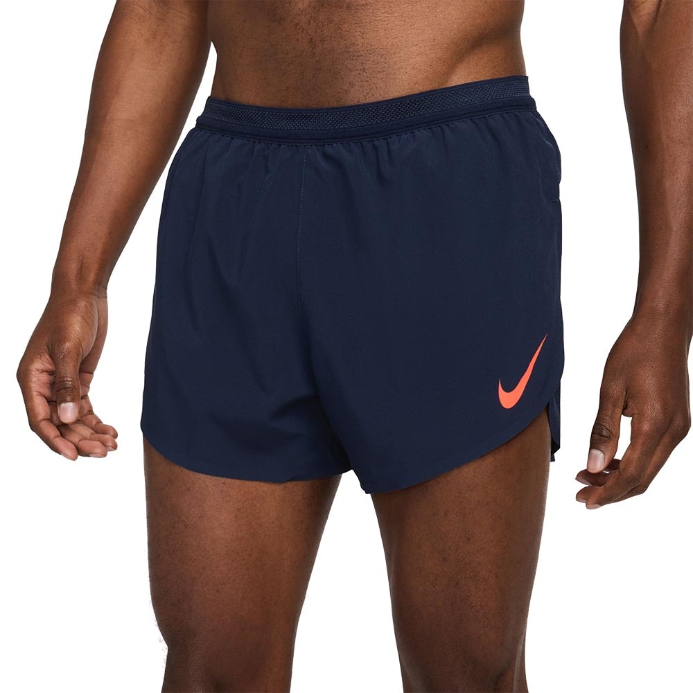 Nike AeroSwift Dri-Fit ADV 4" Løpeshorts Herre Marine/Rød