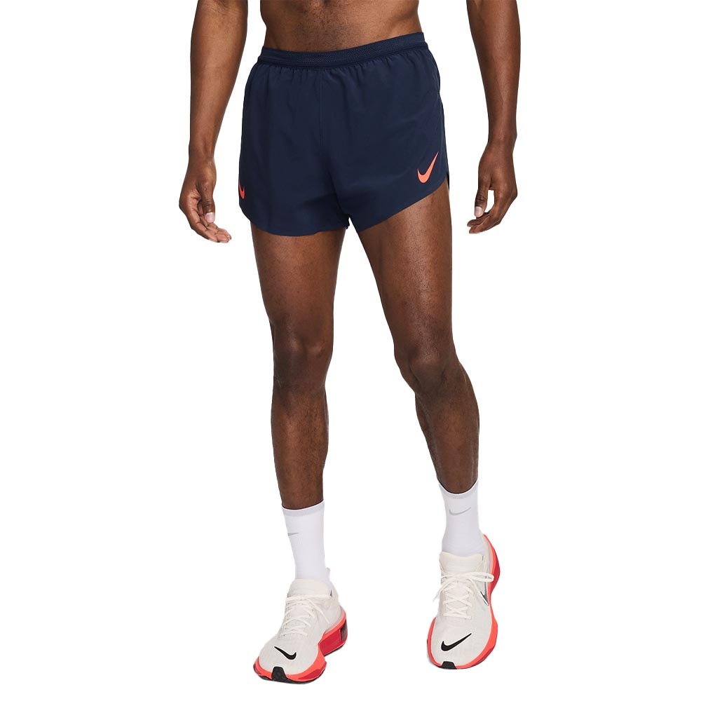 Nike AeroSwift Dri-Fit ADV 4" Løpeshorts Herre Marine/Rød