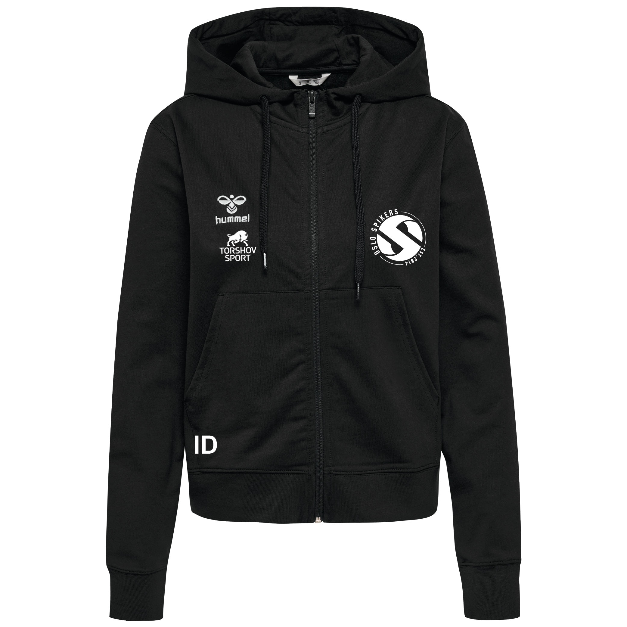 Hummel Spikers Volleyball Zip Hettegenser Dame Sort