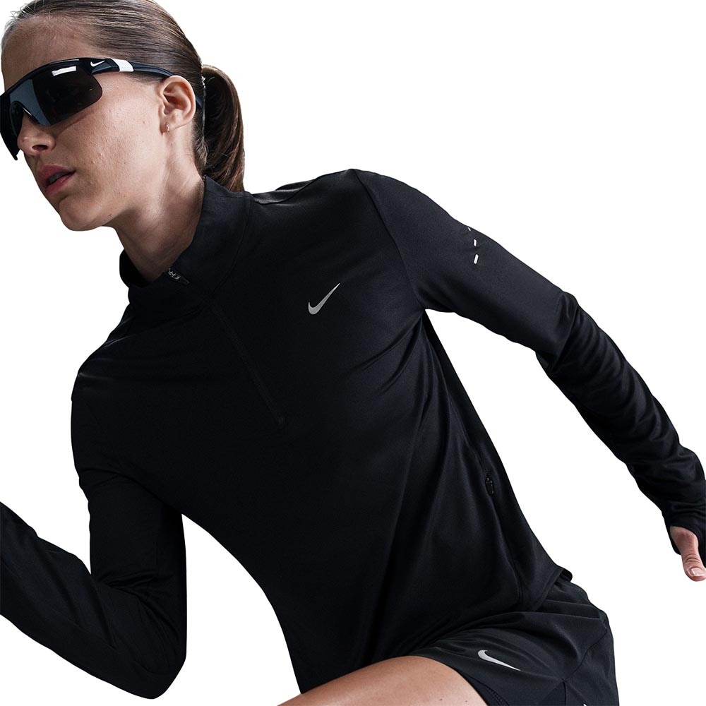 Nike Dri-Fit Swift Half-Zip Langermet Trøye Dame Sort