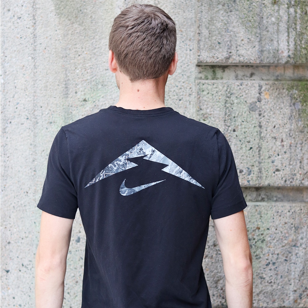 Nike Dri-Fit Trail TS Runners Logo Kortermet Trøye Sort