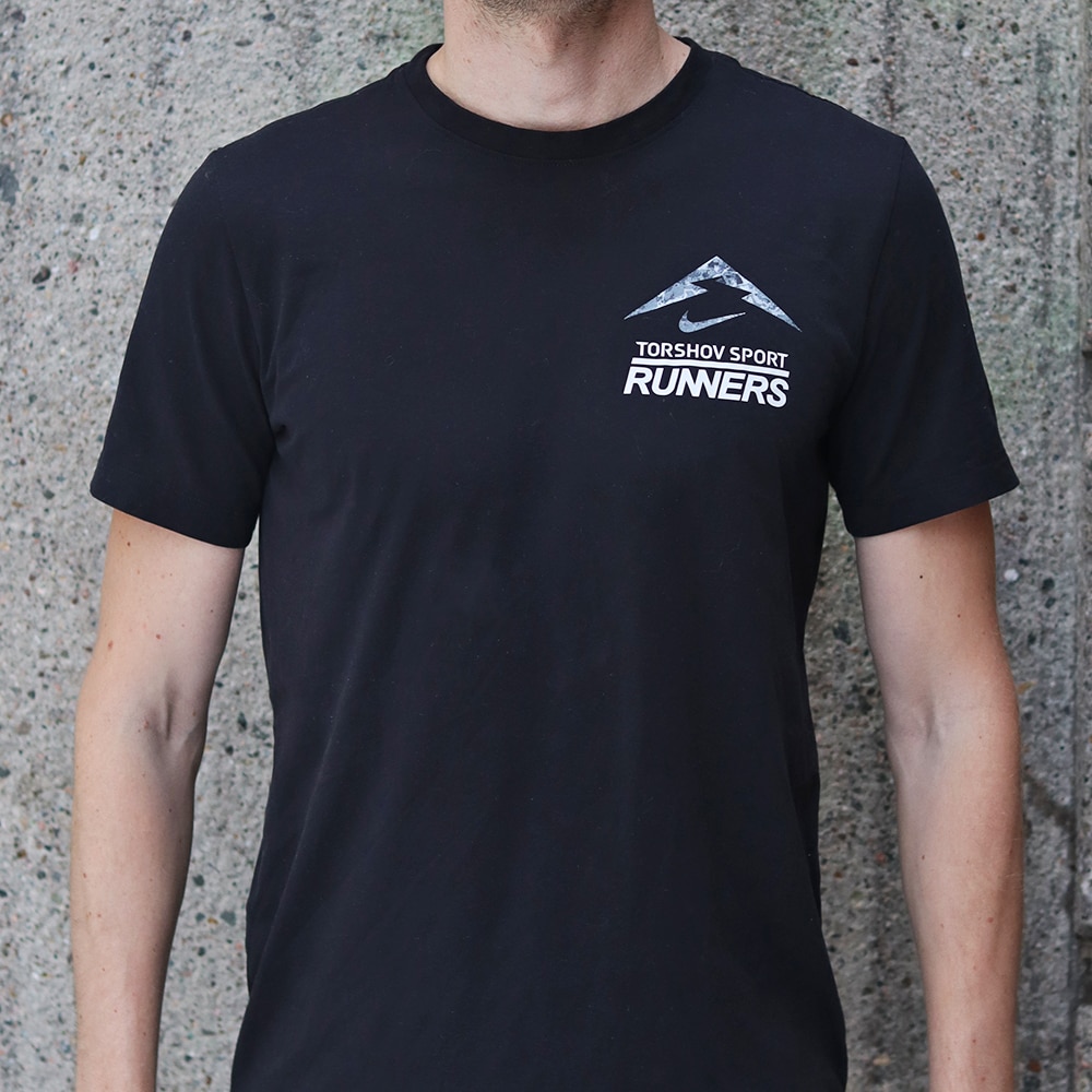 Nike Dri-Fit Trail TS Runners Logo Kortermet Trøye Sort