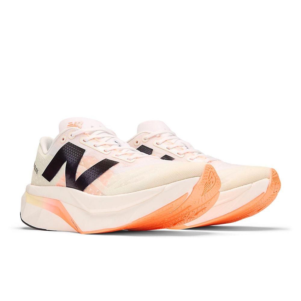 New Balance FuelCell SuperComp Elite V4 Joggesko Dame Oransje/Beige