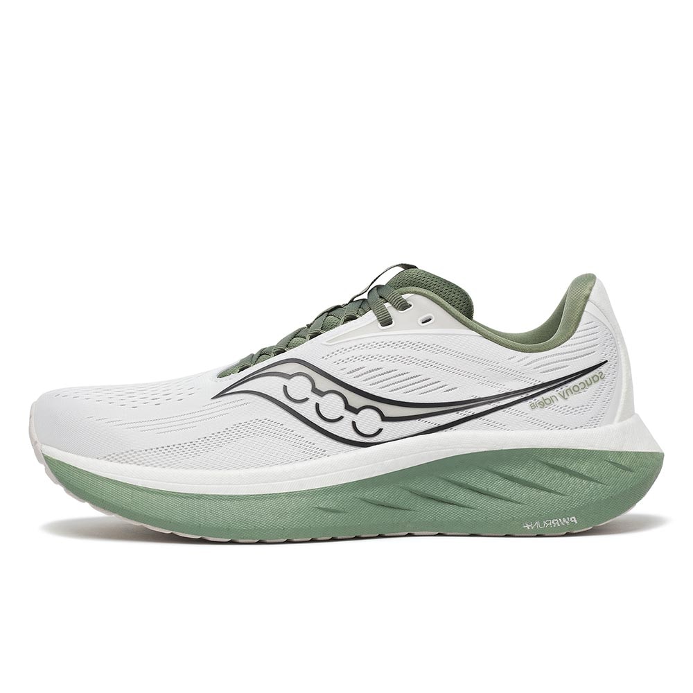 Saucony Ride 18 Joggesko Herre Hvit/Grønn